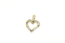 Load image into Gallery viewer, 10K 0.25 Ctw Baguette Diamond Heart Love Pendant Yellow Gold