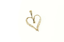 Load image into Gallery viewer, 10K Baguette Diamond Love Symbol Classic Pendant Yellow Gold