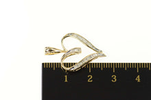 Load image into Gallery viewer, 10K Baguette Diamond Love Symbol Classic Pendant Yellow Gold