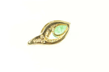 Load image into Gallery viewer, 14K Marquise Emerald Diamond Accent Classic Pendant Yellow Gold