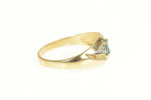 Load image into Gallery viewer, 10K Blue Topaz Men&#39;s Diamond Accent Statement Ring Size 15.5 Yellow Gold