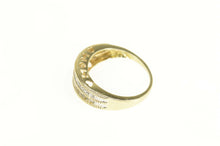Load image into Gallery viewer, 14K Tiered Diamond Channel Mom Mother&#39;s Day Ring Size 6.25 Yellow Gold
