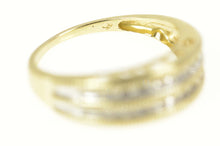 Load image into Gallery viewer, 14K Tiered Diamond Channel Mom Mother&#39;s Day Ring Size 6.25 Yellow Gold