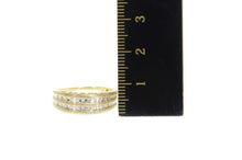 Load image into Gallery viewer, 14K Tiered Diamond Channel Mom Mother&#39;s Day Ring Size 6.25 Yellow Gold