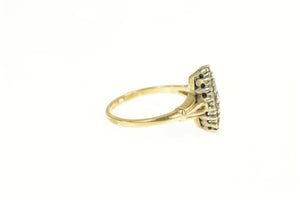 14K 0.23 Ctw Cluster Diamond Engagement Ring Size 5.75 Yellow Gold