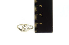 Load image into Gallery viewer, 10K Retro Diamond Heart Bypass Promise Ring Size 5.5 White Gold