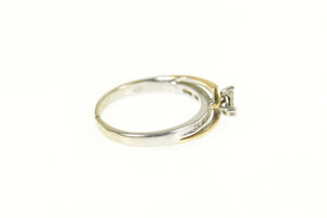 10K 0.20 Ctw Princess Diamond Promise Ring Size 5.5 White Gold