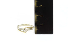 Load image into Gallery viewer, 10K 0.20 Ctw Princess Diamond Promise Ring Size 5.5 White Gold