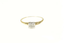 Load image into Gallery viewer, 14K 1940&#39;s Retro Classic Travel Engagement Ring Size 5 Yellow Gold