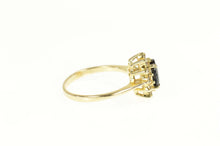 Load image into Gallery viewer, 14K 1.93 Ctw Sapphire Diamond Halo Engagement Ring Size 7 Yellow Gold