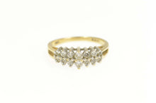 Load image into Gallery viewer, 14K 0.44 Ctw Graduated Diamond Statement Band Ring Size 6.25 Yellow Gold