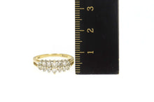 Load image into Gallery viewer, 14K 0.44 Ctw Graduated Diamond Statement Band Ring Size 6.25 Yellow Gold