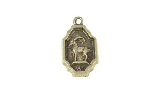 Silver Sea Goat Capricorn Zodiac Star Sign Astrology Charm/Pendant