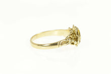 Load image into Gallery viewer, 10K Ornate Rose Flower Yellow Citrine Statement Ring Size 6.25 Yellow Gold