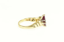 Load image into Gallery viewer, 14K 1.20 Ctw Marquise Ruby Diamond Engagement Ring Size 4.5 Yellow Gold