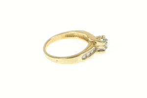 10K 0.30 Ctw Classic Diamond Engagement Ring Size 6.75 Yellow Gold