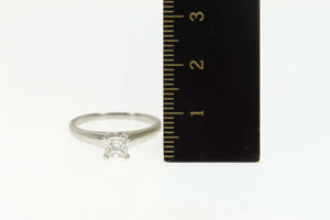 Platinum 0.68 Ctw VVS2 Princess Diamond Engagement Ring Size 6