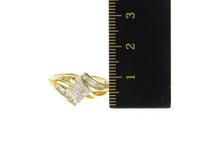 Load image into Gallery viewer, 14K 0.46 Ctw Princess Diamond Squared Engagement Ring Size 7.25 Yellow Gold