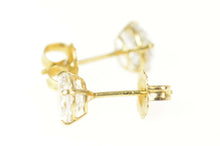 Load image into Gallery viewer, 14K Round Solitaire Classic Simple CZ Stud Earrings Yellow Gold