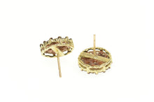 Load image into Gallery viewer, 10K 2.28 Ctw Fancy Brown Diamond Cluster Stud Earrings Yellow Gold