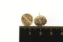 Load image into Gallery viewer, 10K 2.28 Ctw Fancy Brown Diamond Cluster Stud Earrings Yellow Gold