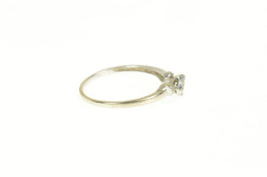 14K Princess Diamond Cluster Promise Engagement Ring Size 10.25 White Gold