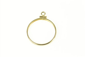 14K 10 Peso Gold Coin Holder Statement Pendant Yellow Gold