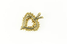 Load image into Gallery viewer, 14K 1.22 Ctw Diamond Cluster Heart Love Pendant Yellow Gold