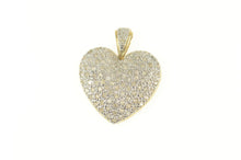 Load image into Gallery viewer, 10K 0.75 Ctw Diamond Pave Heart Love Symbol Pendant Yellow Gold