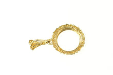 Load image into Gallery viewer, 14K Gold $1 One Dollar Coin Bezel Holder Pendant Yellow Gold