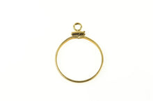 Load image into Gallery viewer, 14K 1/2 Sovereign Coin Holder Bezel Charm/Pendant Yellow Gold