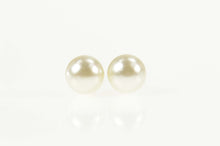 Load image into Gallery viewer, Base Metal Pearl Classic Simple Plain Stud Earrings