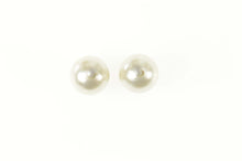 Load image into Gallery viewer, Base Metal Pearl Classic Simple Plain Stud Earrings