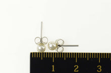 Load image into Gallery viewer, Base Metal Pearl Classic Simple Plain Stud Earrings