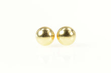 Load image into Gallery viewer, 14K Simple Classic Round Sphere Ball Stud Earrings Yellow Gold