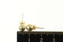 Load image into Gallery viewer, 14K Simple Classic Round Sphere Ball Stud Earrings Yellow Gold