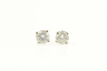 Load image into Gallery viewer, 14K 0.30 Ctw Diamond Solitaire Classic Stud Earrings White Gold