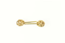 Load image into Gallery viewer, 10K Ornate Filigree Ball Round Sphere Stud Earrings Yellow Gold