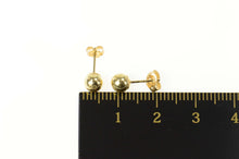 Load image into Gallery viewer, 14K 4.9mm Round Ball Simple Plain Stud Earrings Yellow Gold