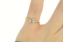 Load image into Gallery viewer, 14K 0.20 Ct Diamond Solitaire Classic Engagement Ring Size 5 Yellow Gold