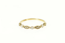 Load image into Gallery viewer, 10K 0.25 Ctw Diamond Milgrain Wedding Band Ring Size 7.25 Yellow Gold