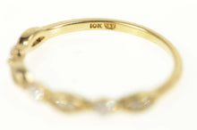 Load image into Gallery viewer, 10K 0.25 Ctw Diamond Milgrain Wedding Band Ring Size 7.25 Yellow Gold