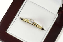 Load image into Gallery viewer, 14K Diamond Solitaire Classic Promise Engagement Ring Size 7.25 Yellow Gold