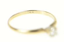 Load image into Gallery viewer, 14K Diamond Solitaire Classic Promise Engagement Ring Size 7.25 Yellow Gold