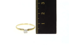 Load image into Gallery viewer, 14K Diamond Solitaire Classic Promise Engagement Ring Size 7.25 Yellow Gold