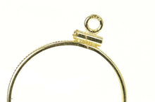 Load image into Gallery viewer, 14K 10 Peso Mexican Coin Holder Grooved Bezel Charm/Pendant Yellow Gold
