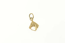 Load image into Gallery viewer, 14K Horse Head Equestrian Riding Racing Charm/Pendant Yellow Gold