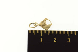 14K Horse Head Equestrian Riding Racing Charm/Pendant Yellow Gold