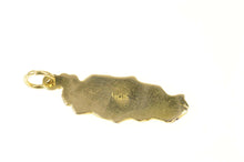Load image into Gallery viewer, 14K Tobago Island Map Souvenir Travel Charm/Pendant Yellow Gold