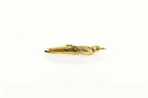 14K Spanish Matador Bull Fighter 3D Spain Charm/Pendant Yellow Gold